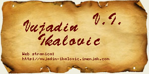 Vujadin Ikalović vizit kartica